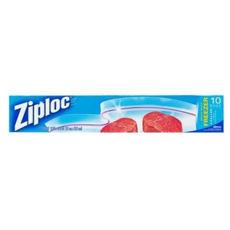 ZIPLOC Ziploc 01132 10 Count; 2 Gallon - Jumbo Freezer Bags 862565